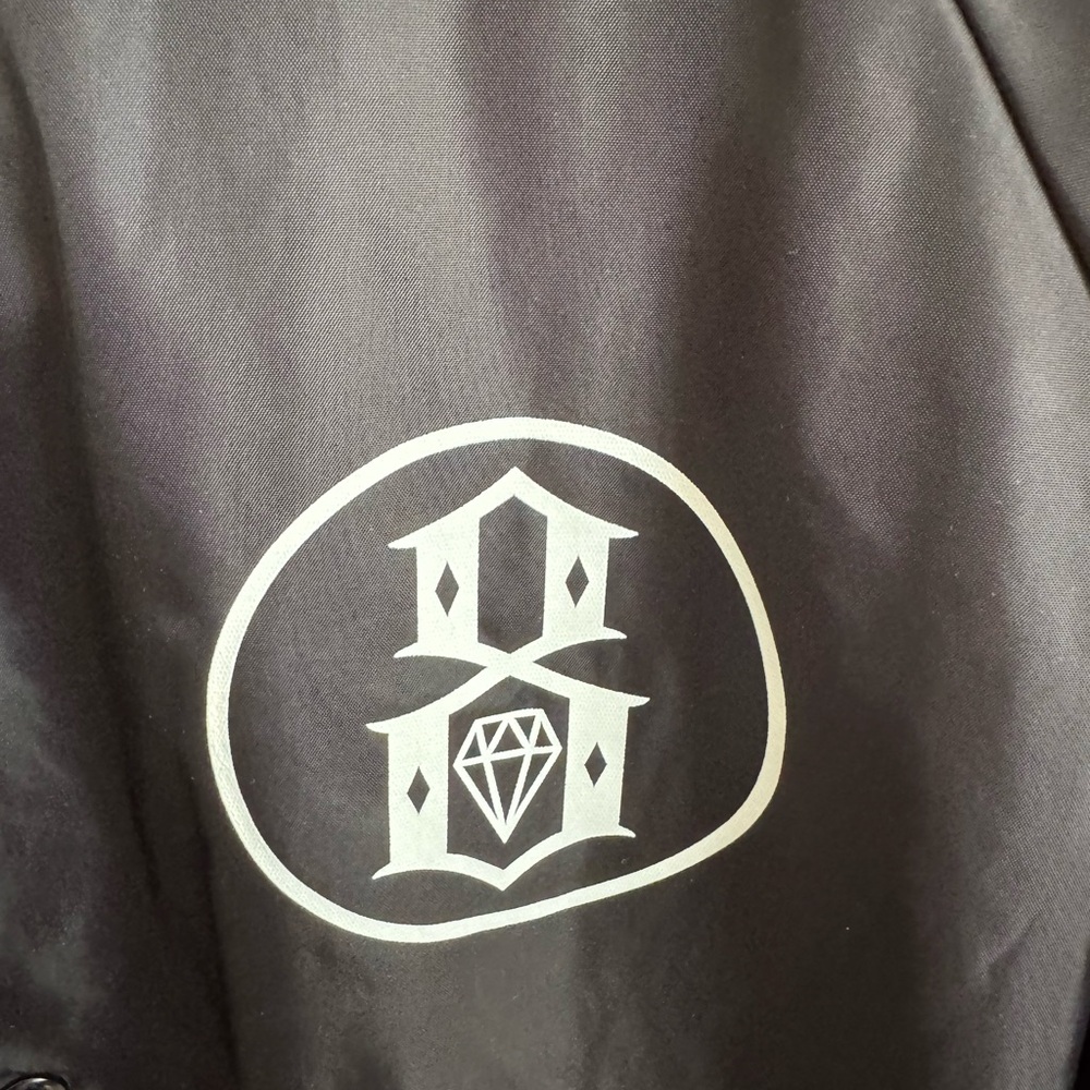 Rebel 8 Black Windbreaker with Logo size M - Picture 3 of 9